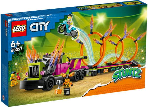 LEGO City - Camion de cascadorii 60357, 479 piese