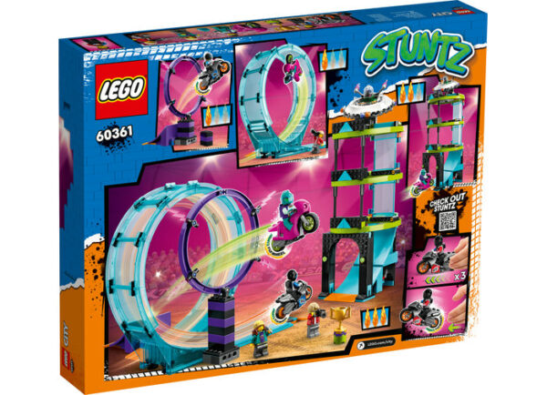 60361-lego-city-2 LEGO City - Provocarea suprema de cascadorii pe motocicleta 60361, 385 piese