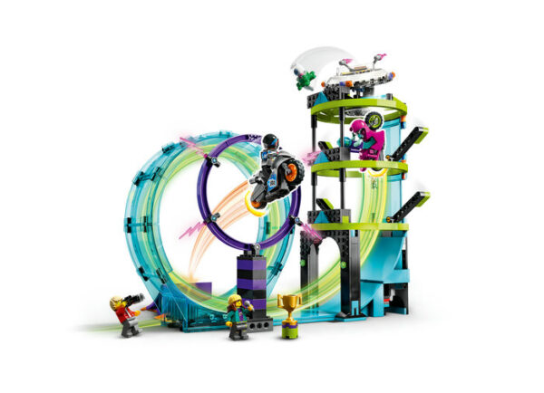 60361-lego-city-5 LEGO City - Provocarea suprema de cascadorii pe motocicleta 60361, 385 piese