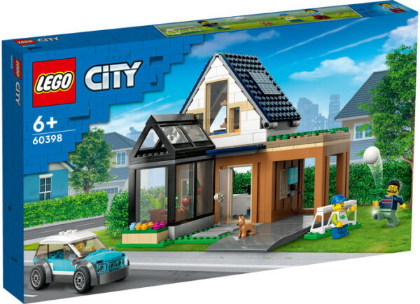 LEGO City - Casa familiei si masina electrica 60398, 462 piese