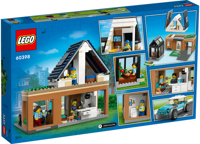 LEGO City - Casa familiei si masina electrica 60398, 462 piese