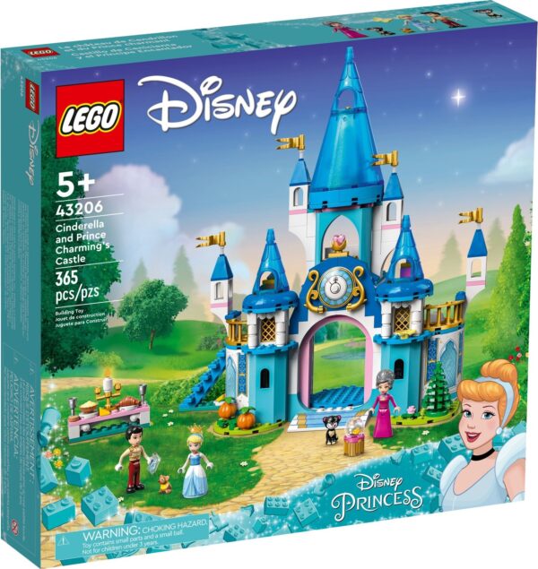 LEGO® Disney - Castelul Cenusaresei si al lui Fat-Frumos 43206, 365 piese