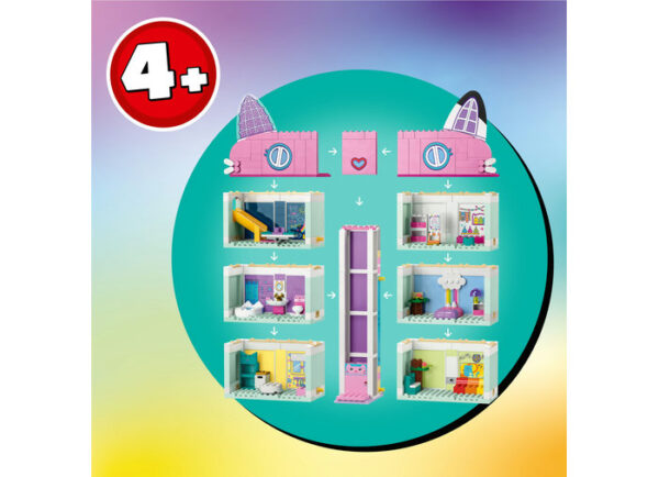 LEGO Gabby s Dollhouse - Casa de papusi a lui Gabby 10788, 498 piese