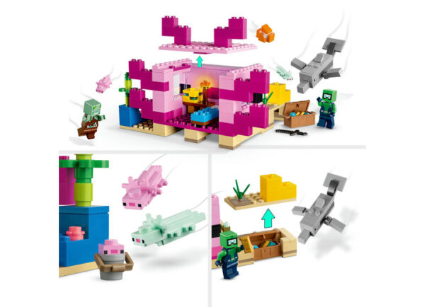 LEGO Minecraft - Casa Axolotl 21247, 242 piese