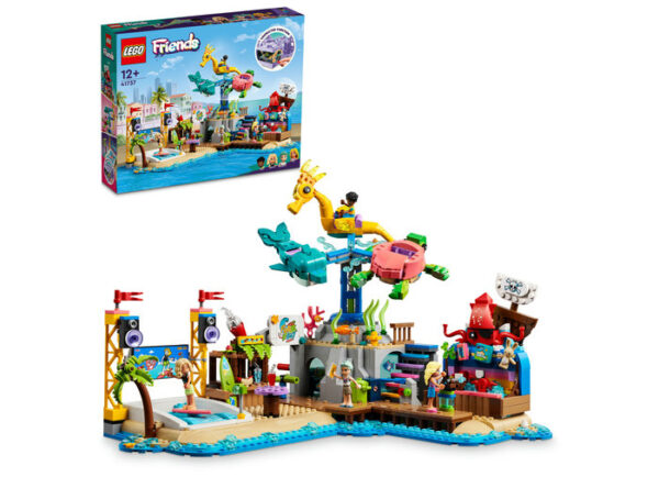 41737-lego-friends LEGO Friends - Parc de distractii pe plaja 41737, 1348 piese