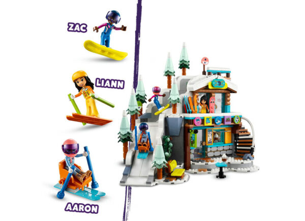 LEGO Friends - Partie de schi si cafenea 41756, 980 piese