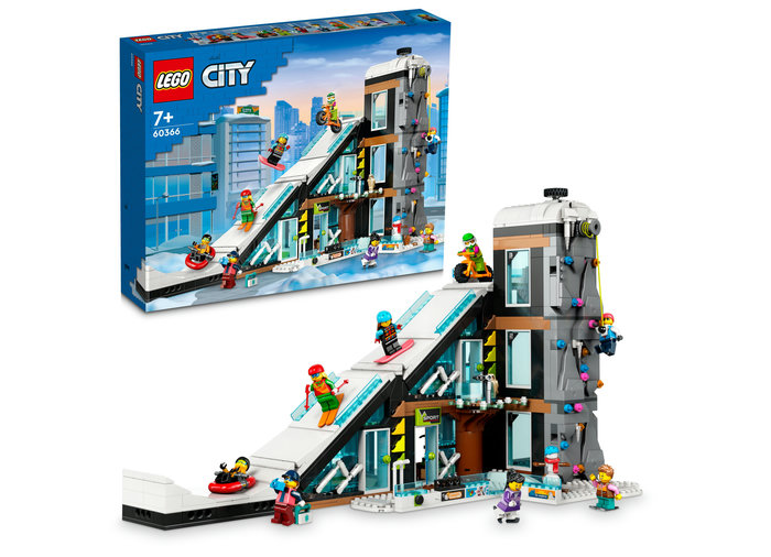 LEGO City - Centru de ski si escalada 60366, 1045 piese