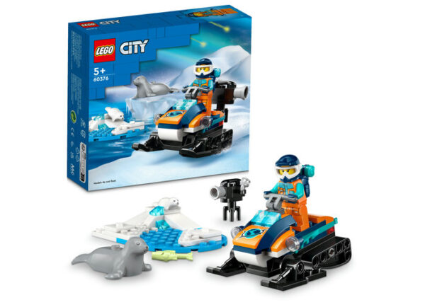 LEGO City - Snowmobil pentru explorari arctice 60376, 70 piese