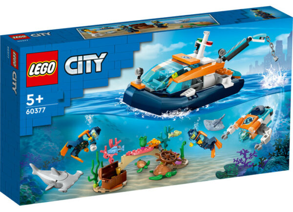 LEGO City - Barca pentru scufundari 60377, 182 piese