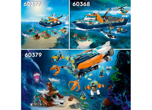 LEGO City - Barca pentru scufundari 60377, 182 piese