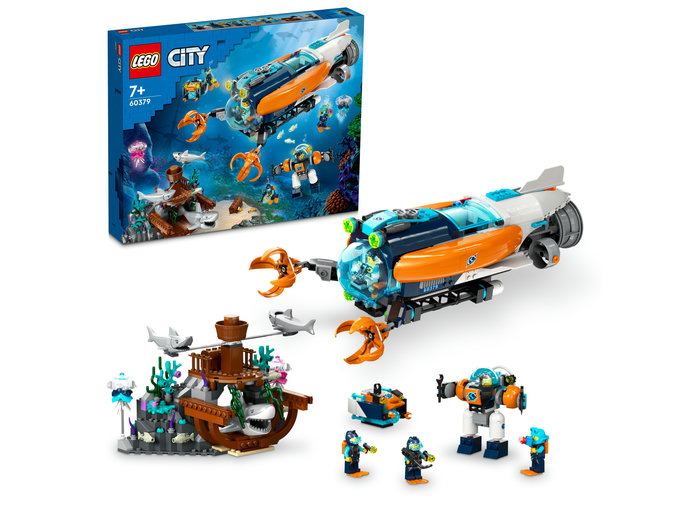 60379-lego-city LEGO City - Submarin de explorari 60379, 842 piese