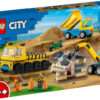 LEGO City - Camioane de constructie si macara cu bila pentru demolari 60391, 235 piese