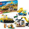 LEGO City - Camioane de constructie si macara cu bila pentru demolari 60391, 235 piese