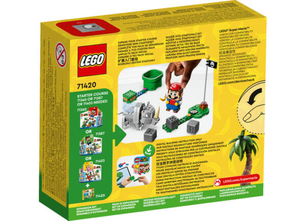 71420-lego-super-mario-2 LEGO Super Mario - Set de extindere - Rinocerul Rambi 71420, 106 piese