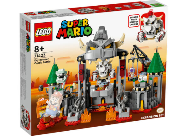 LEGO Super Mario - Set de extindere - Batalia lui Dry Bowser de la castel 71423, 1321 piese