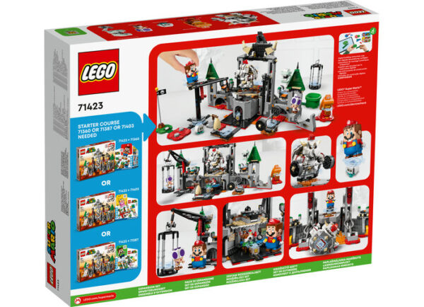LEGO Super Mario - Set de extindere - Batalia lui Dry Bowser de la castel 71423, 1321 piese