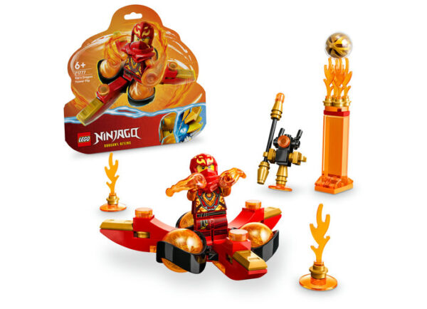 LEGO Ninjago - Rotirea Spinjitzu al lui Kai cu puterea dragonului 71777, 72 piese
