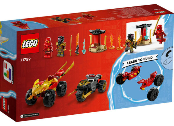 LEGO Ninjago - Masina lui Kai si motocicleta lui Ras 71789, 103 piese