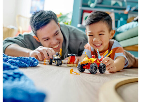 LEGO Ninjago - Masina lui Kai si motocicleta lui Ras 71789, 103 piese