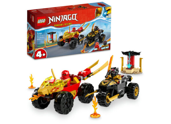 LEGO Ninjago - Masina lui Kai si motocicleta lui Ras 71789, 103 piese