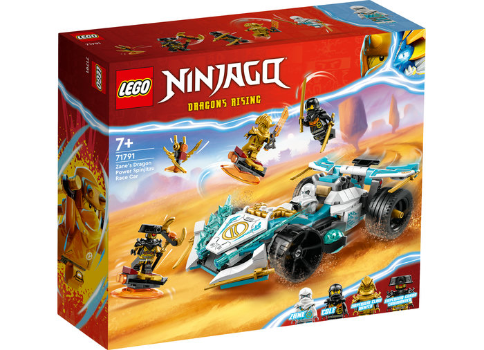 LEGO Ninjago - Masina de curse Spinjitzu a lui Zane 71791, 307 piese