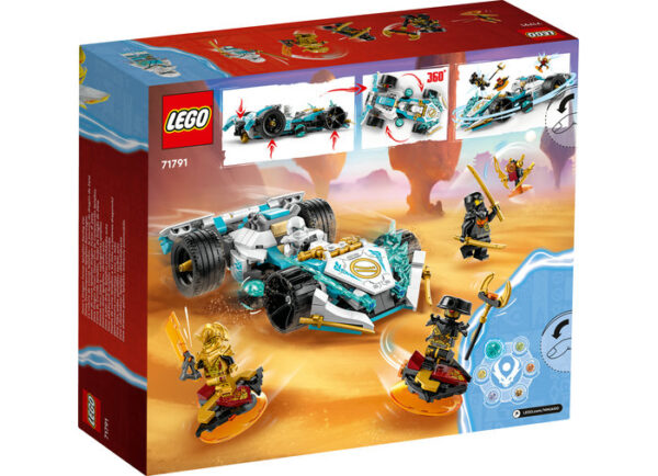 LEGO Ninjago - Masina de curse Spinjitzu a lui Zane 71791, 307 piese