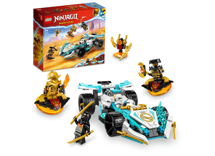 LEGO Ninjago - Masina de curse Spinjitzu a lui Zane 71791, 307 piese