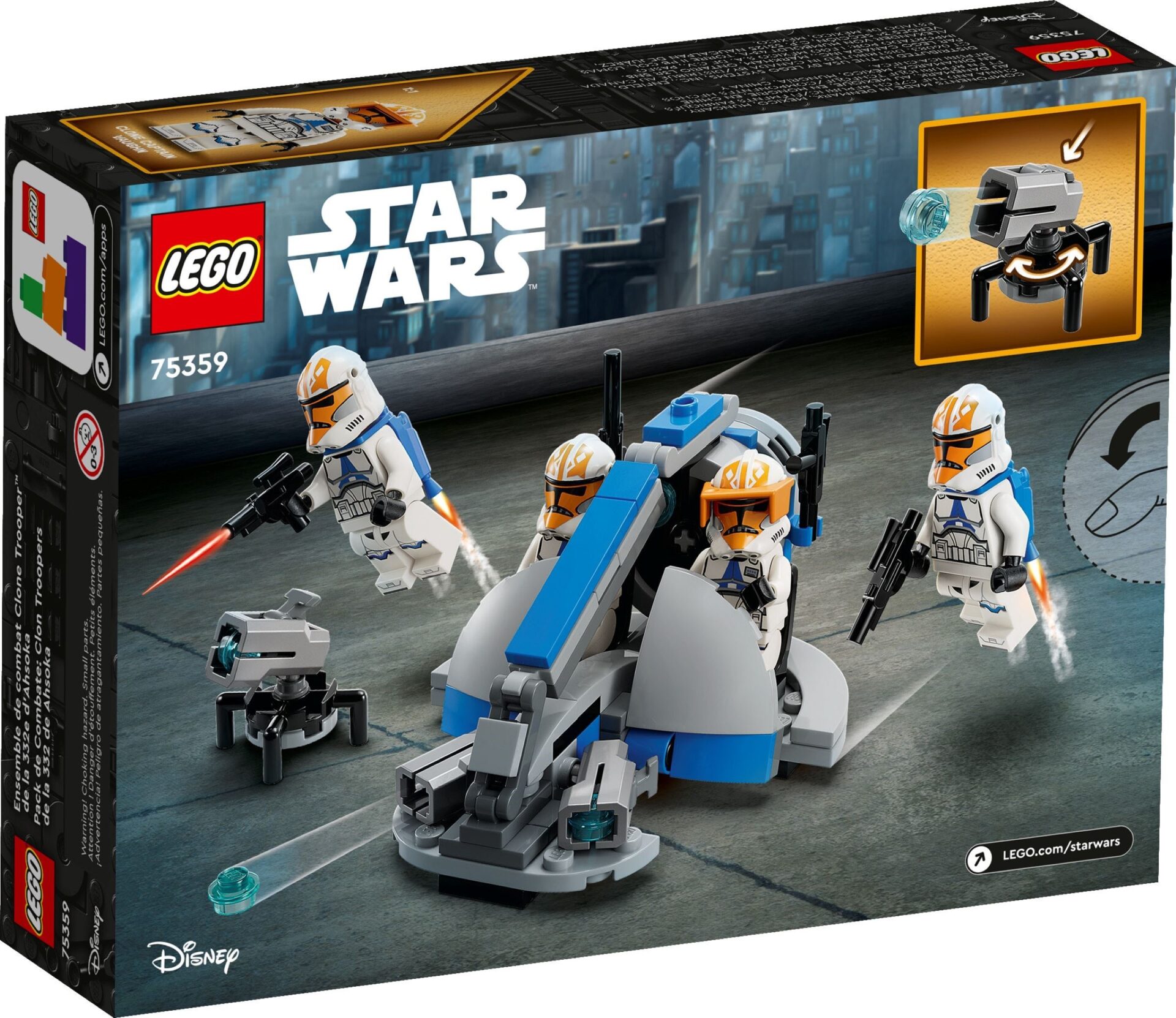 LEGO® Star Wars 75359 - Pachet de lupta Clone Trooper™ al lui Ahsoka™ din Compania 332