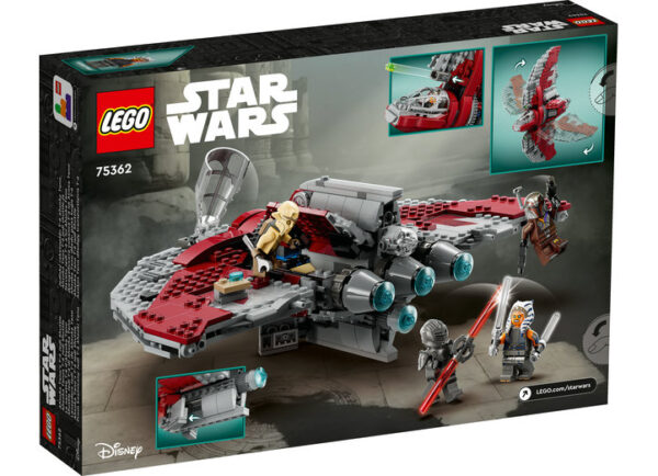 LEGO Star Wars - Naveta Jedi T-6 a lui Ahsoka 75362, 601 piese
