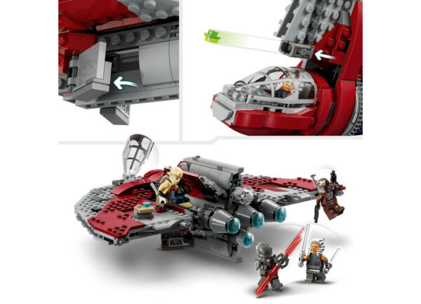 LEGO Star Wars - Naveta Jedi T-6 a lui Ahsoka 75362, 601 piese