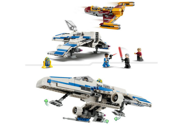 75364-lego-star-wars-4 LEGO Star Wars - E-Wing al Noii Republici vs Starfighter-ul lui Shin Hati 75364, 1056 piese