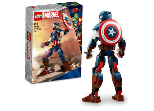 76258-lego-super-heroes LEGO Marvel Super Heroes - Figurina de constructie Captain America 76258, 310 piese