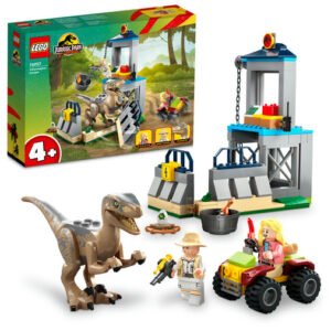LEGO Jurassic World - Evadarea dinozaurului Velociraptor 76957, 137 piese