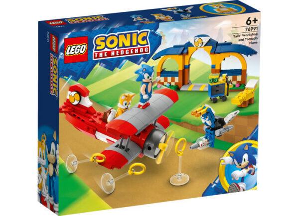 76991-lego-sonic-the-hedgehog-4 LEGO Sonic the Hedgehog - Atelierul lui Tails si avion Tornado 76991, 376 piese