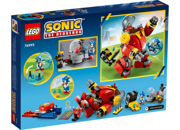 LEGO Sonic the Hedgehog - Sonic vs. Robotul Death Egg al Dr. Eggman 76993, 615 piese