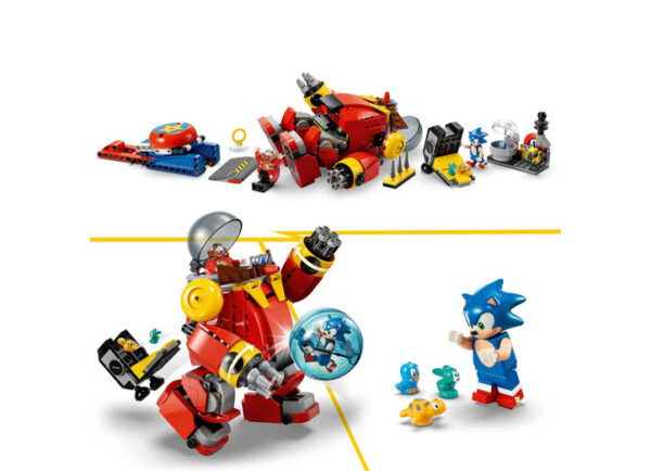 LEGO Sonic the Hedgehog - Sonic vs. Robotul Death Egg al Dr. Eggman 76993, 615 piese