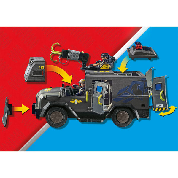 PLAYMOBIL - VEHICULUL DE TEREN AL ECHIPEI SWAT - PM71144