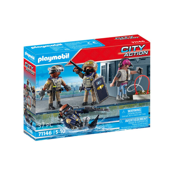 PLAYMOBIL - SET FIGURINE ECHIPA SWAT - PM71146