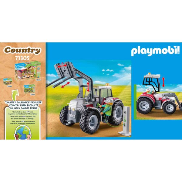 PLAYMOBIL - TRACTOR MARE CU ACCESORII - PM71305