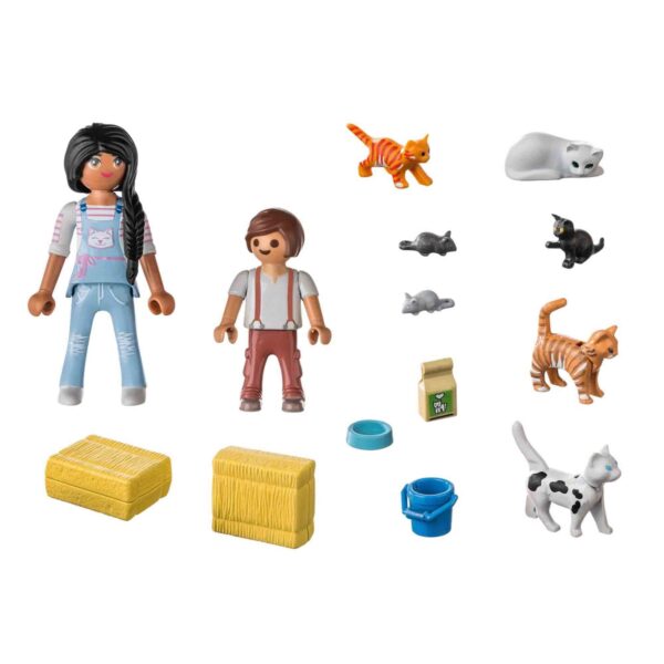 PLAYMOBIL - FAMILIE DE PISICI - PM71309