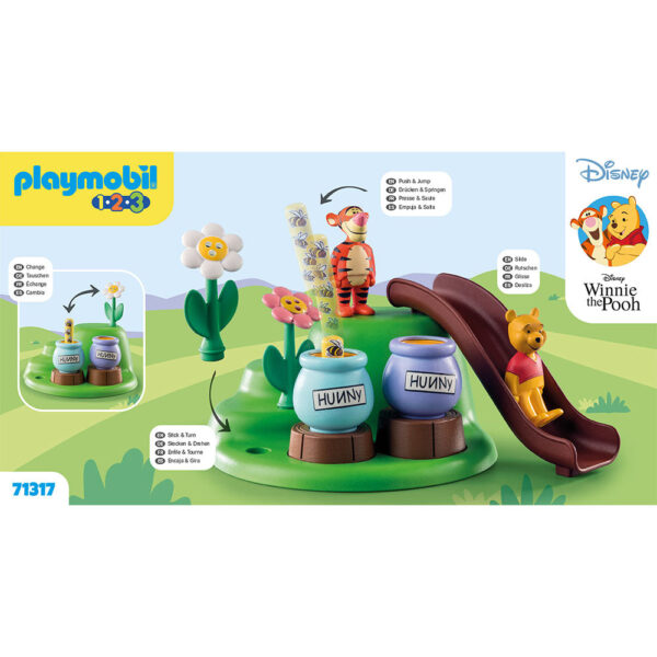 PLAYMOBIL - 1.2.3 & DISNEY: GRADINA CU ALBINE A LUI WINNIE SI TIGGER - PM71317