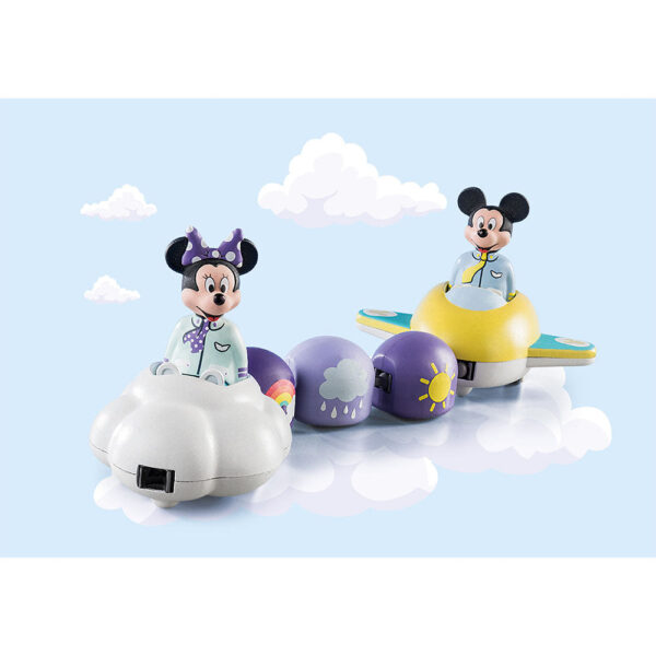 PLAYMOBIL - 1.2.3 & DISNEY: ZBORUL LUI MICKEY SI MINNIE PRINTRE NORI - PM71320
