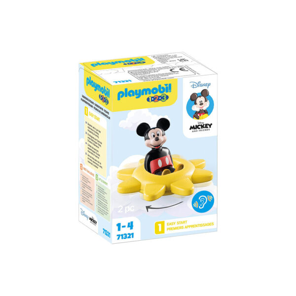 PLAYMOBIL - 1.2.3 & DISNEY: SOARE ROTATIV CU ZORNAITOARE MICKEY - PM71321