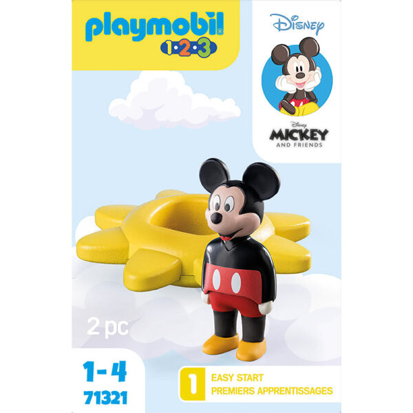 PLAYMOBIL - 1.2.3 & DISNEY: SOARE ROTATIV CU ZORNAITOARE MICKEY - PM71321
