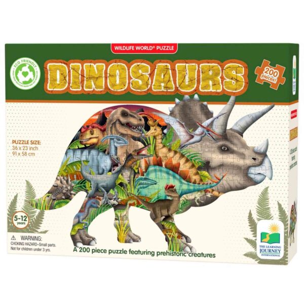 THE LEARNING JOURNEY - PUZZLE DINOZAURI 200 PIESE - TLJ223413