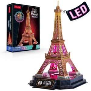 CUBICFUN - PUZZLE 3D TURNUL EIFFEL EDITIE LUMINOASA 51 PIESE - CUL534h