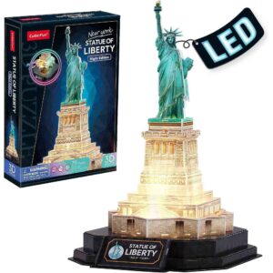 CUBICFUN - PUZZLE 3D STATUIA LIBERTATII EDITIE LUMINOASA 79 PIESE - CUL536h