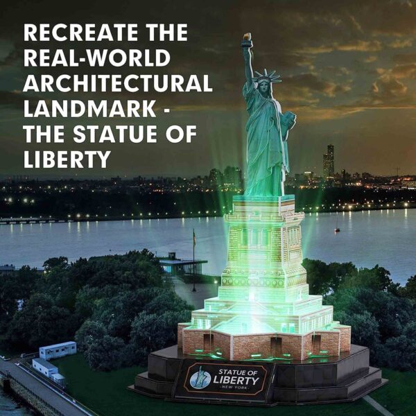 CUBICFUN - PUZZLE 3D STATUIA LIBERTATII EDITIE LUMINOASA 79 PIESE - CUL536h