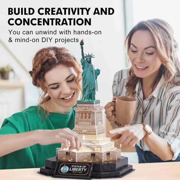 CUBICFUN - PUZZLE 3D STATUIA LIBERTATII EDITIE LUMINOASA 79 PIESE - CUL536h