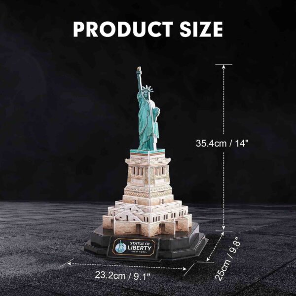 CUBICFUN - PUZZLE 3D STATUIA LIBERTATII EDITIE LUMINOASA 79 PIESE - CUL536h